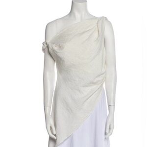 Diish Joelle Cream Asymetrial Tunic Size Small